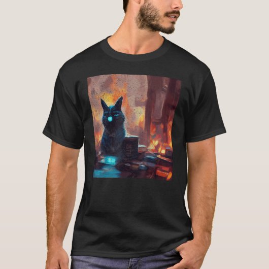 Cat Art T-Shirt (Vorderseite)