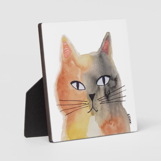 Cat Art Tabletop Plaque Fotoplatte (Vorderseite)