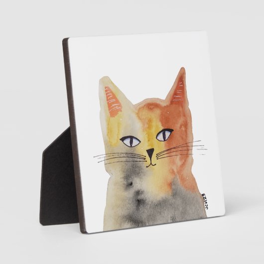 Cat Art Tabletop Plaque Fotoplatte (Vorderseite)