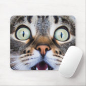 Cat Art | Überraschte Kitty | Funny Kitten Mousepa Mousepad (Mit Mouse)