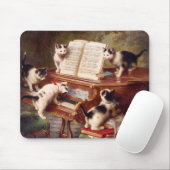 Cat Art: Vintag Art Print: The Kitten's Erwägungsg Mousepad (Mit Mouse)