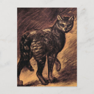 Cat Art - Vintage Kunst - Steinlen Postkarte