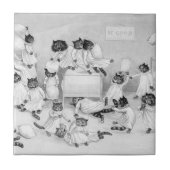 Cat Art von Louis Wain 1900 Fliese (Vorderseite)