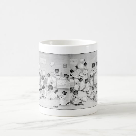 Cat Art von Louis Wain 1900 Kaffeetasse (Mittel)