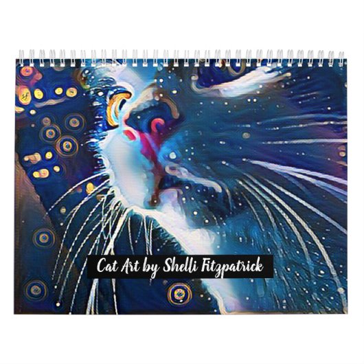 Cat Art von Shelli Fitzpatrick Weil, Katzen Kalender (Titelbild)