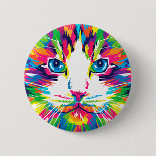 Cat Arte e Cultura Kunst, Dichtung und Musik Button