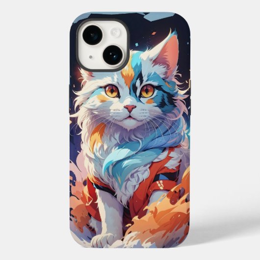 Cat Artwork Case-Mate iPhone Hülle (Rückseite)