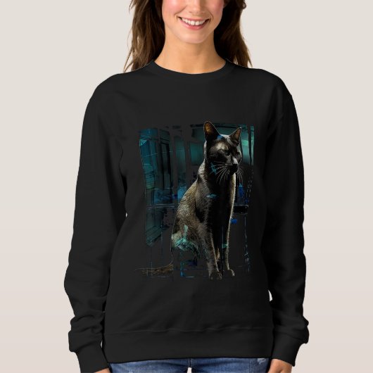 Cat Artwork Cat Motif Animal Cat 1 Sweatshirt (Vorderseite)