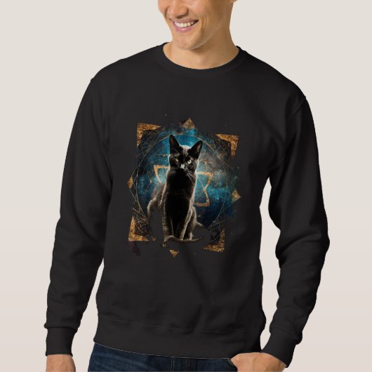 Cat Artwork Cat Motif Animal Cat Sweatshirt (Vorderseite)