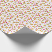 Cat Artwork | Niedliche Katze Valentine Geschenkpapier (Ecke)