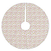 Cat Artwork | Niedliche Katze Valentine Polyester Weihnachtsbaumdecke (Vorderseite)