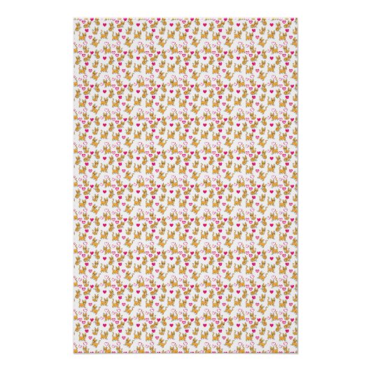 Cat Artwork | Niedliche Katze Valentine Poster (Vorderseite)