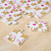 Cat Artwork | Niedliche Katze Valentine Puzzle (Seite)