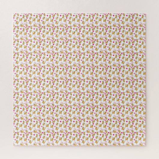 Cat Artwork | Niedliche Katze Valentine Puzzle (Vertikal)