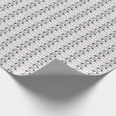 Cat Artwork | Niedliches Katzenmuster Nahtloser Hi Geschenkpapier (Ecke)