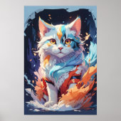 Cat Artwork Poster (Vorne)