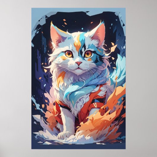 Cat Artwork Poster (Vorne)
