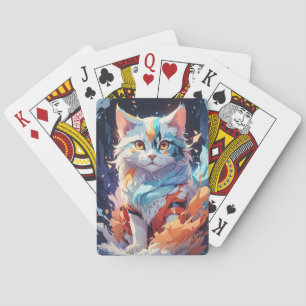 Cat Artwork Spielkarten