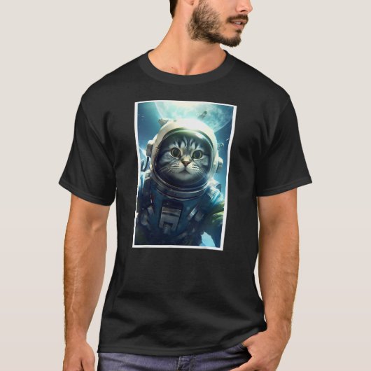Cat Astronaut Catstronaut Galaxy Cat Rocket Cat Un T-Shirt (Vorderseite)