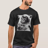 Cat Astronaut Cheese T-Shirt (Vorderseite)