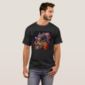 Cat Astronaut Colorful T-Shirt (Vorne ganz)