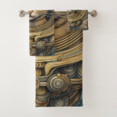 Cat Astronaut cyberpunk art Badhandtuch Set (Insitu)