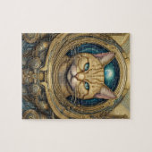 Cat Astronaut cyberpunk art Puzzle (Horizontal)