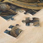 Cat Astronaut cyberpunk art Puzzle (Seite)