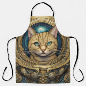 Cat Astronaut cyberpunk art Schürze (Vorderseite)
