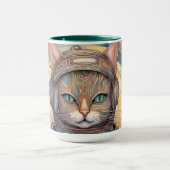 Cat Astronaut ist eine aufwändige Animation Tasse (Zentrum)