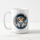 Cat Astronaut Kaffeetasse (Links)