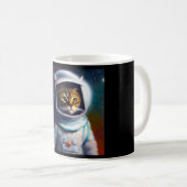 Cat Astronaut Kaffeetasse (VorderseiteRechts)