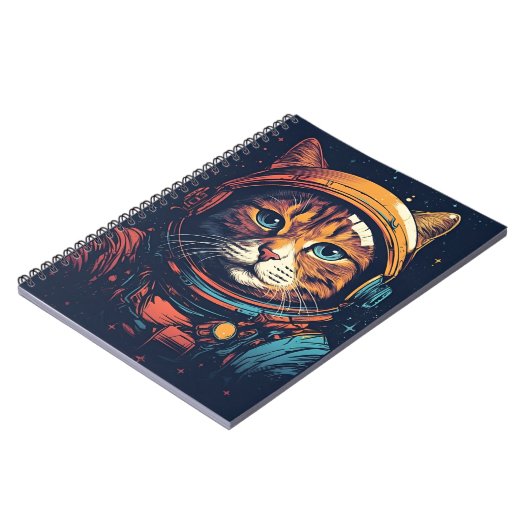 Cat Astronaut Notizblock (Linke Seite)