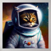 Cat Astronaut Poster (Vorne)