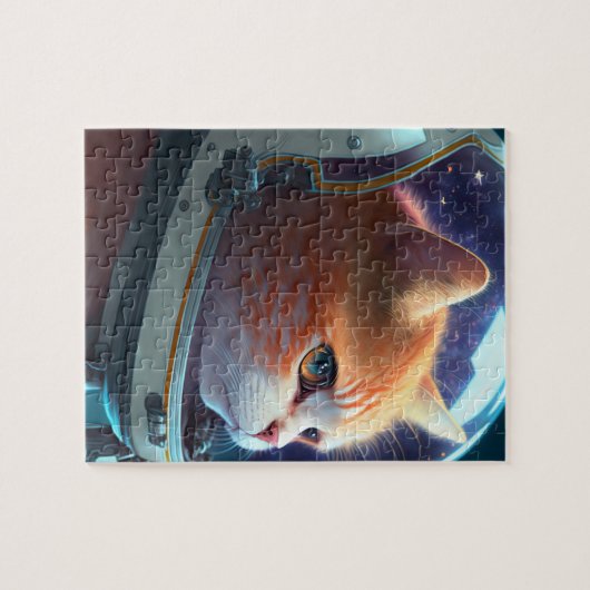 Cat Astronaut Puzzle (Horizontal)