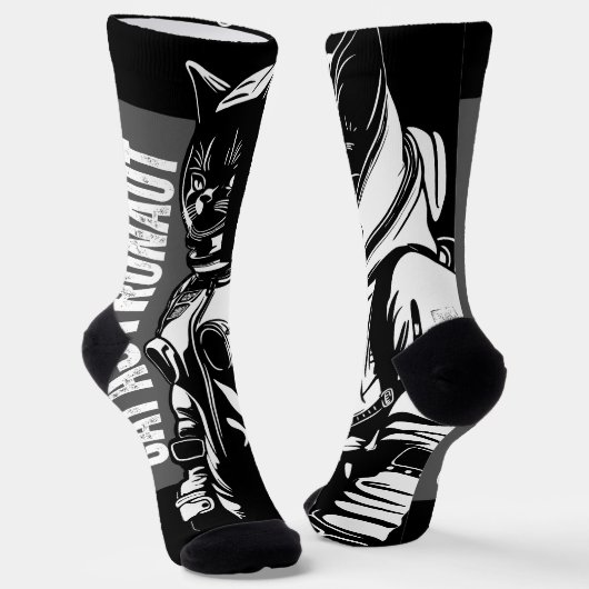Cat Astronaut Socken (Gewinkelt)