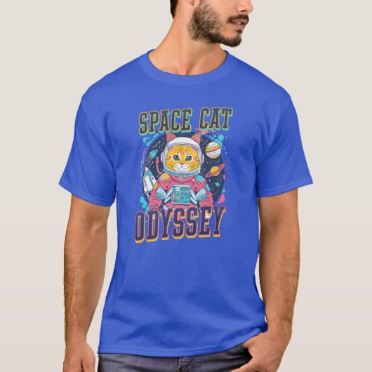 Cat Astronaut Space Cat Odyssey Freunde T-Shirt (Vorderseite)