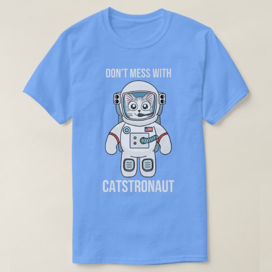 Cat Astronaut Space T CATSTRONAUT T-Shirt (Design vorne)