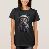 Cat astronaut space T-Shirt (Vorderseite)