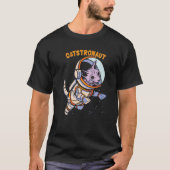 Cat Astronaut Space T-Shirt (Vorderseite)
