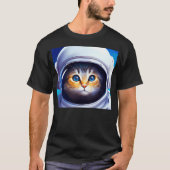 Cat Astronaut T-Shirt (Vorderseite)