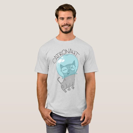 Cat Astronaut T - Shirt (Vorne ganz)