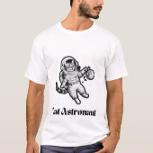 Cat Astronaut T-Shirt (Vorderseite)