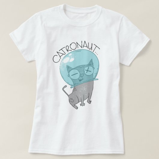 Cat Astronaut T - Shirt (Design vorne)