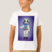 Cat Astronaut T-Shirt (Vorderseite)
