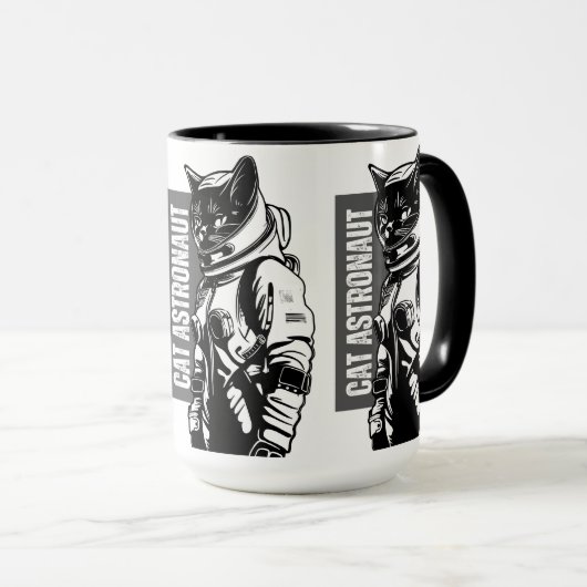 Cat Astronaut  Tasse (VorderseiteRechts)