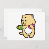 Cat at Biceps Training mit Dumbells Postkarte (Vorne/Hinten)