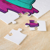 Cat at Chess with Chess piece Rook Puzzle (Seite)