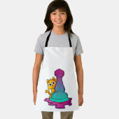 Cat at Chess with Chess piece Rook Schürze (Insitu)