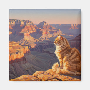 Cat at Grand Canyon National Park Magnet